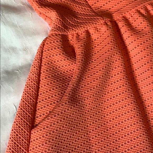 Miami salmon pink fit and flare mesh overlay ballerina dress, small - Picture 6 of 7